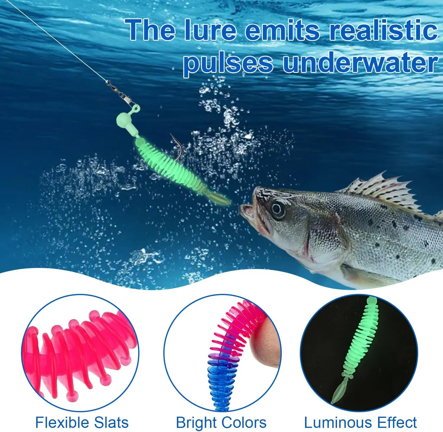 35 Piezas Señuelos Spinning Señuelos Pesca Señuelos Pesca Mar Señuelos Black Bass Anzuelos de Pesca Accesorios de Pesca para Tru