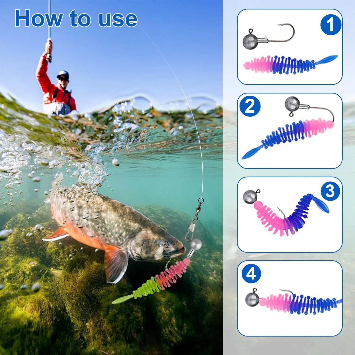 35 Piezas Señuelos Spinning Señuelos Pesca Señuelos Pesca Mar Señuelos Black Bass Anzuelos de Pesca Accesorios de Pesca para Tru
