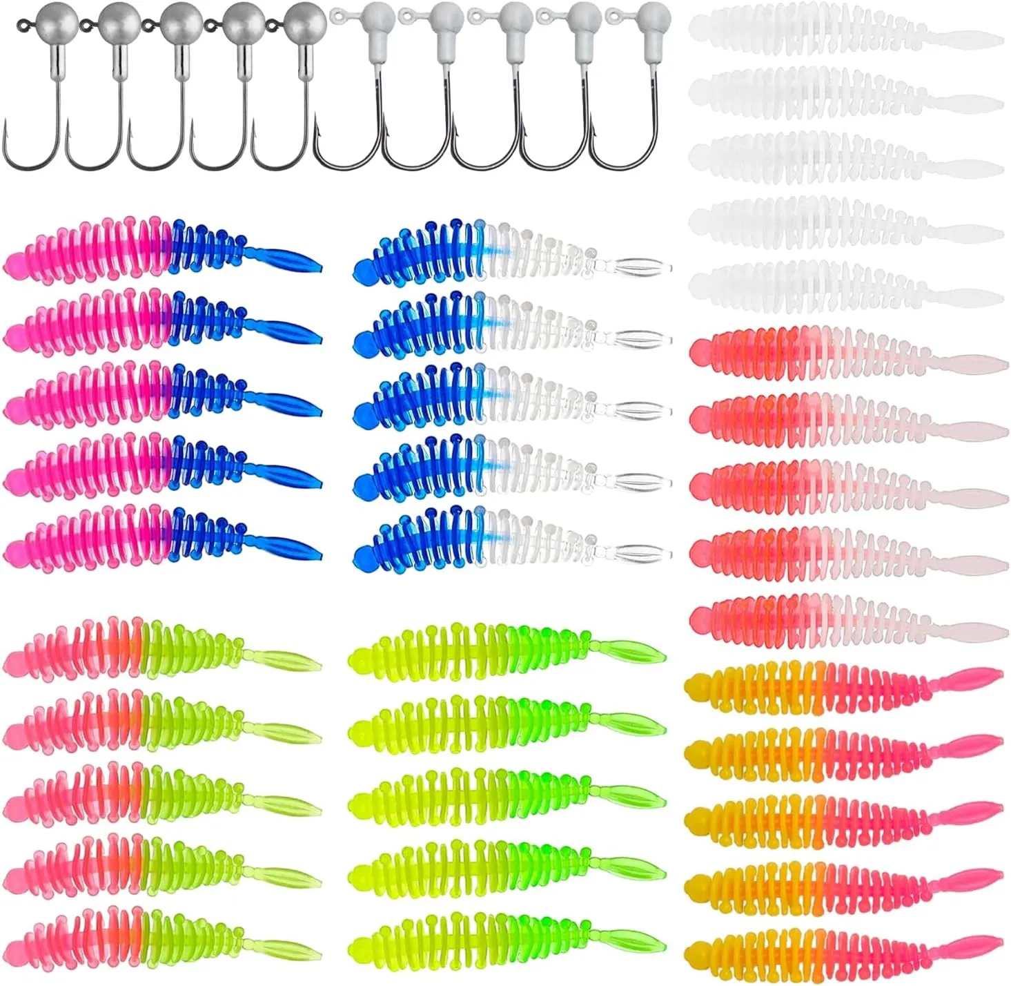 35 Piezas Señuelos Spinning Señuelos Pesca Señuelos Pesca Mar Señuelos Black Bass Anzuelos de Pesca Accesorios de Pesca para Tru