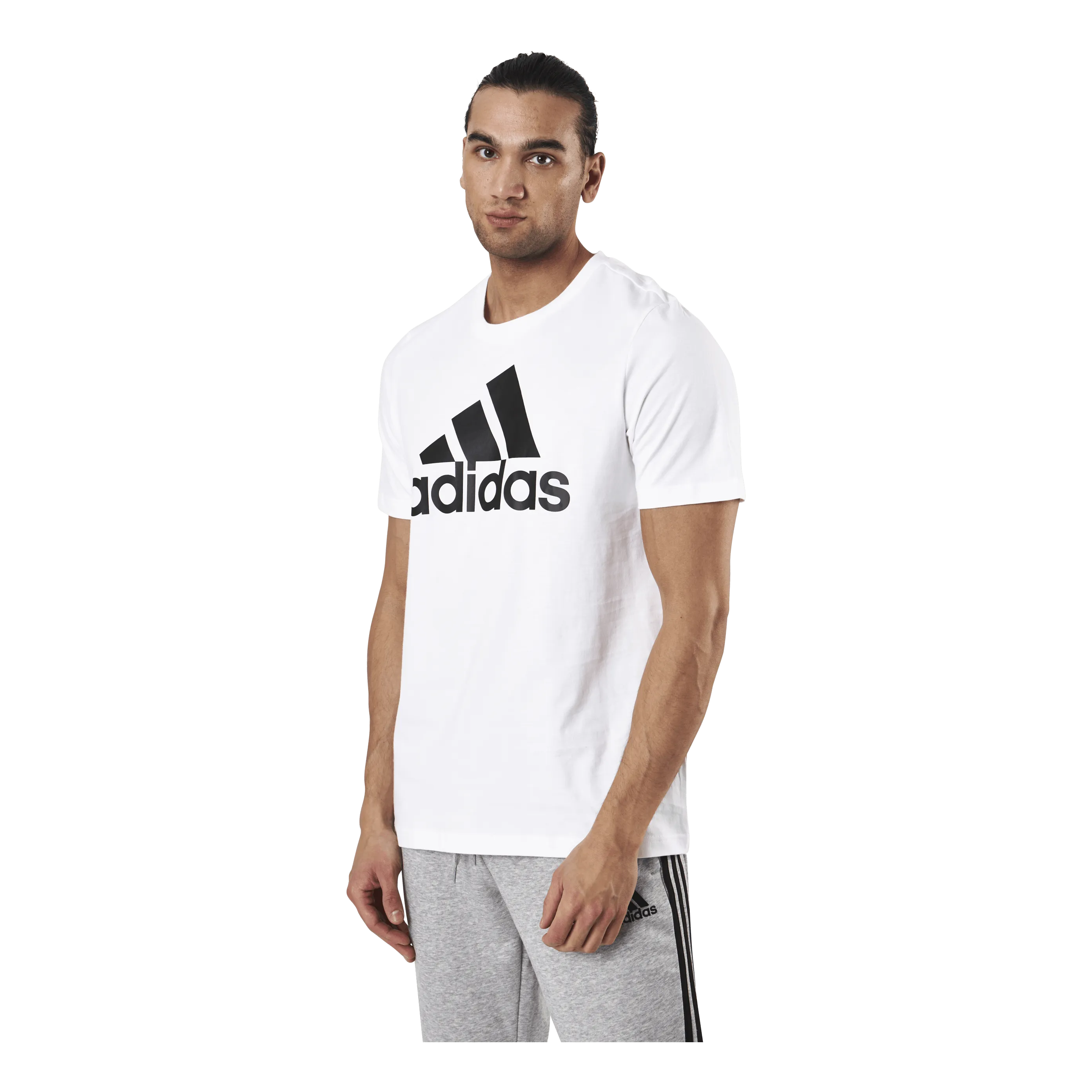 ADIDAS ESSENTIALS TSHIRT WHITE / BLACK