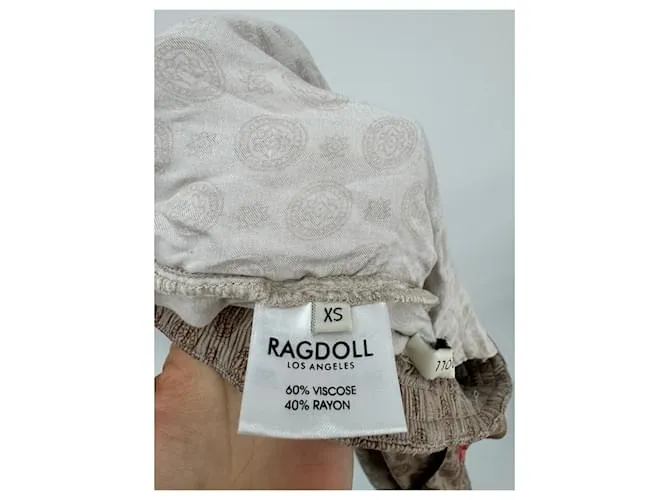 Autre Marque Pantalón RAGDOLL T.Viscosa XS Internacional Beige 