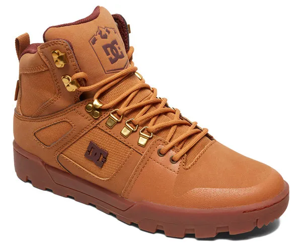 BOTAS ALTAS IMPERMEABLES DC SHOES PARA HOMBRE PURE HIGHTOP WR BOOT (TAN) REF. ADYB100006 CAMEL