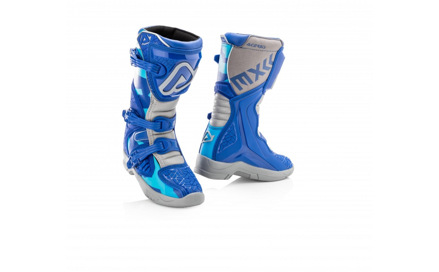 BOTAS INFANTIL ACERBIS XTEAM JR AZUL GRIS |0024249.249|