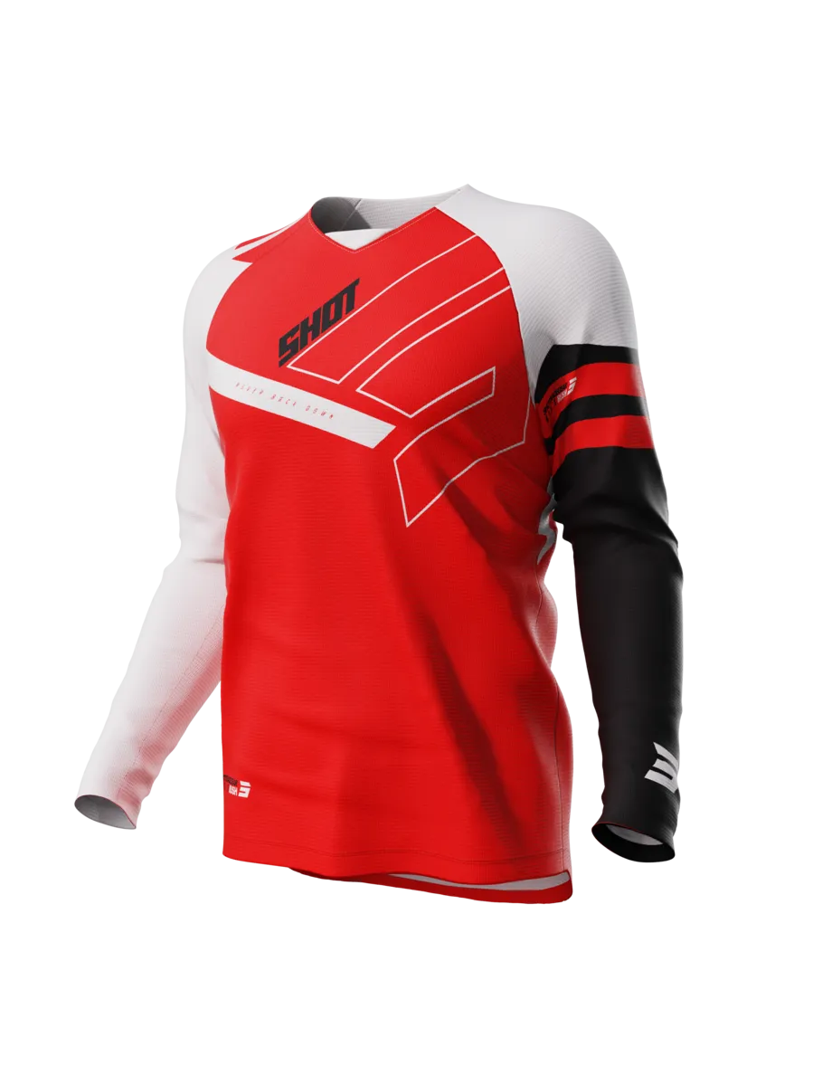 Camiseta de Cross Niño Shot Draw Roja
