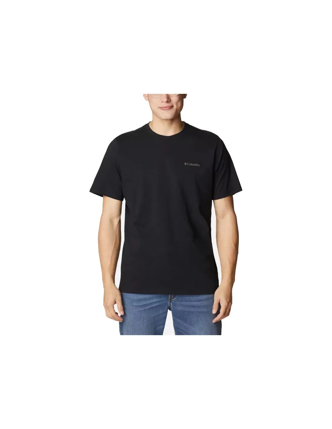 Camiseta de Montaña Columbia Rockaway River™ Back Graphic Negro Hombre