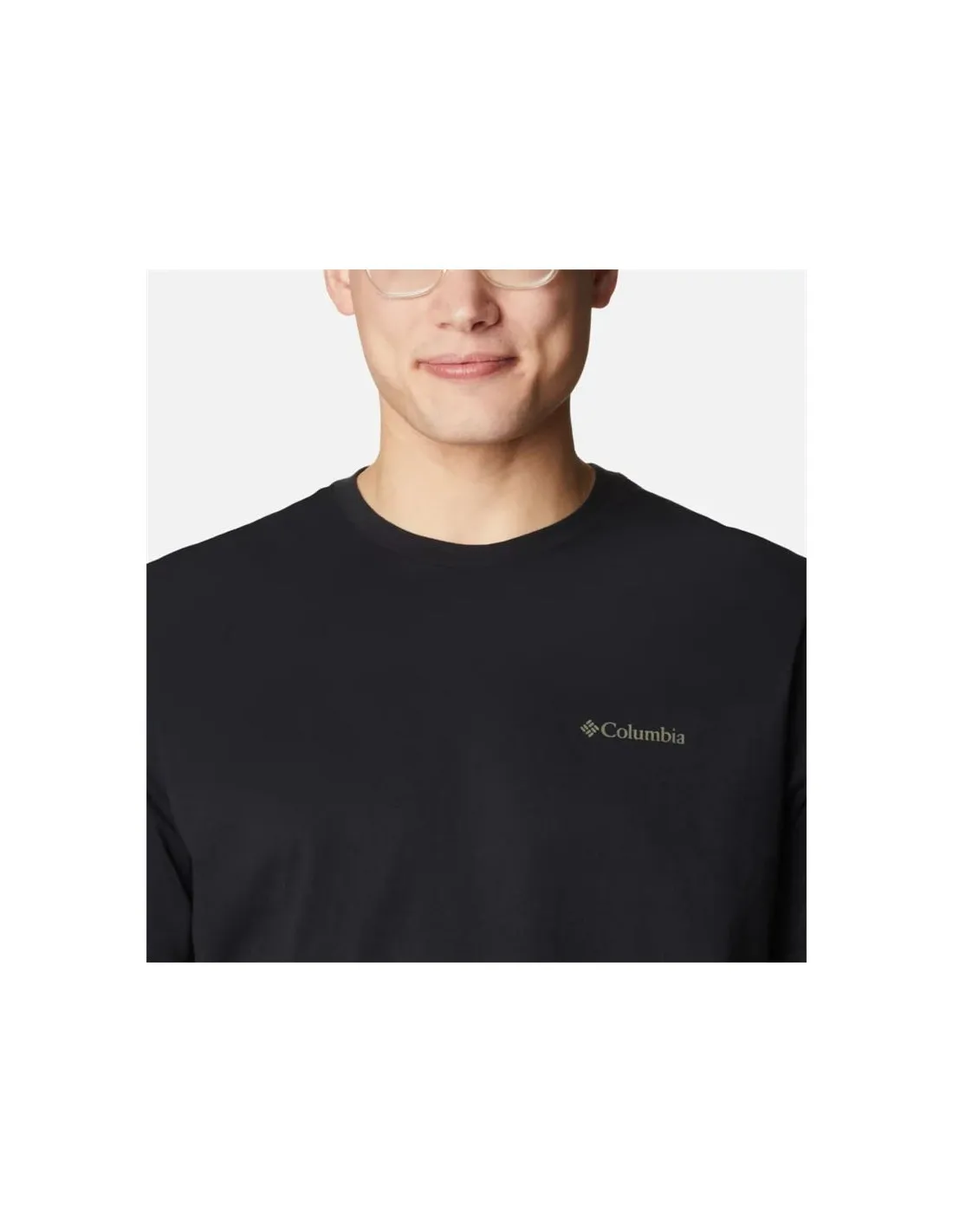 Camiseta de Montaña Columbia Rockaway River™ Back Graphic Negro Hombre