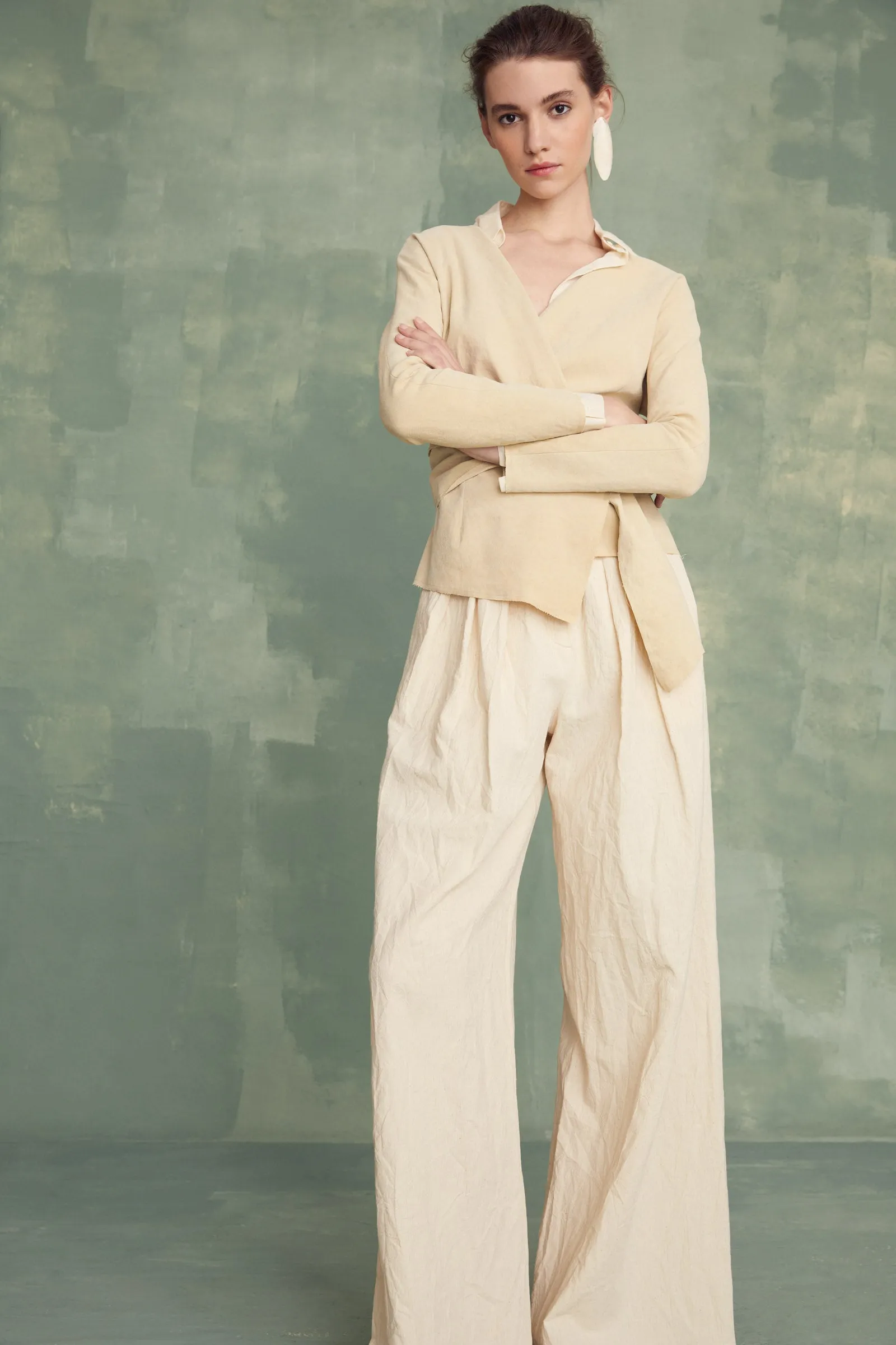 Candela, white linen jacket