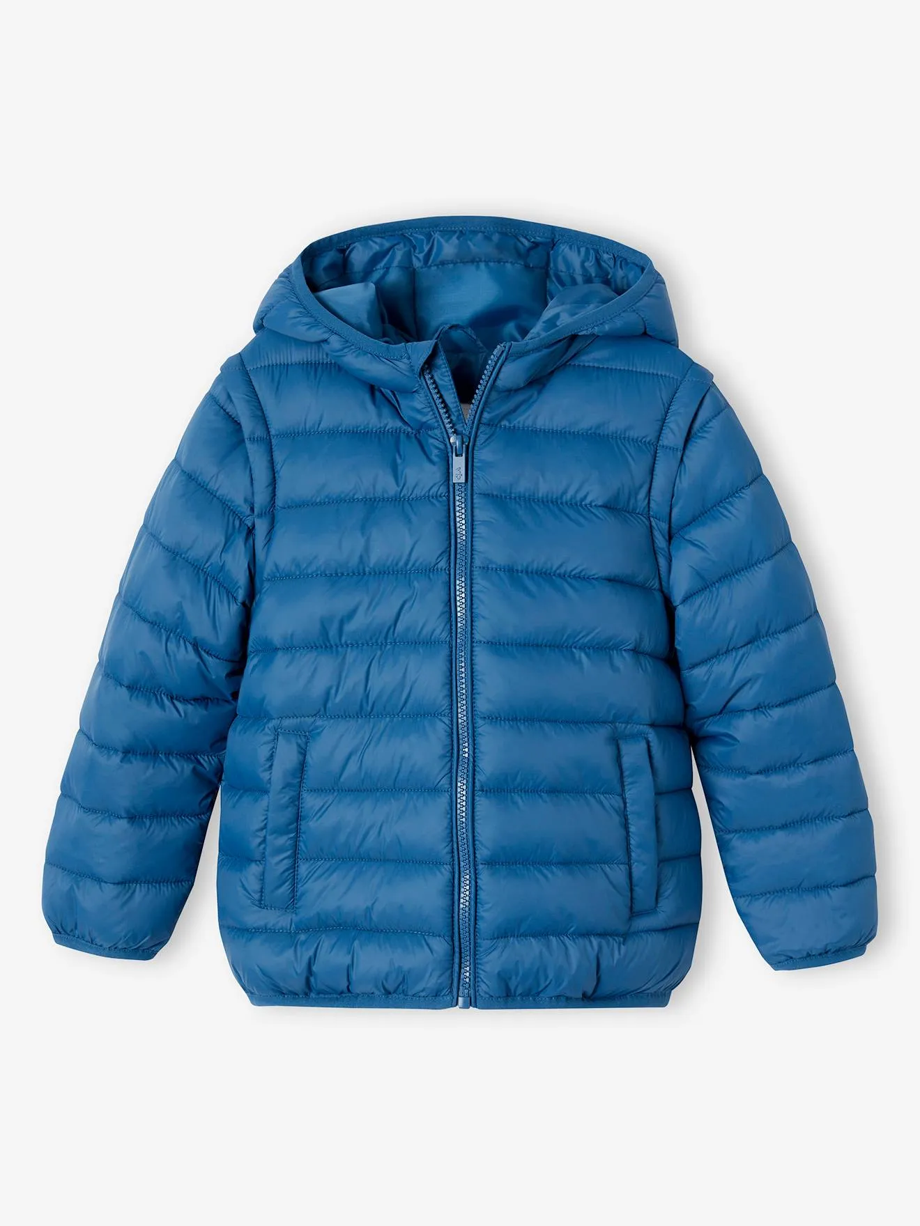 Chaqueta acolchada con mangas desmontables para niño