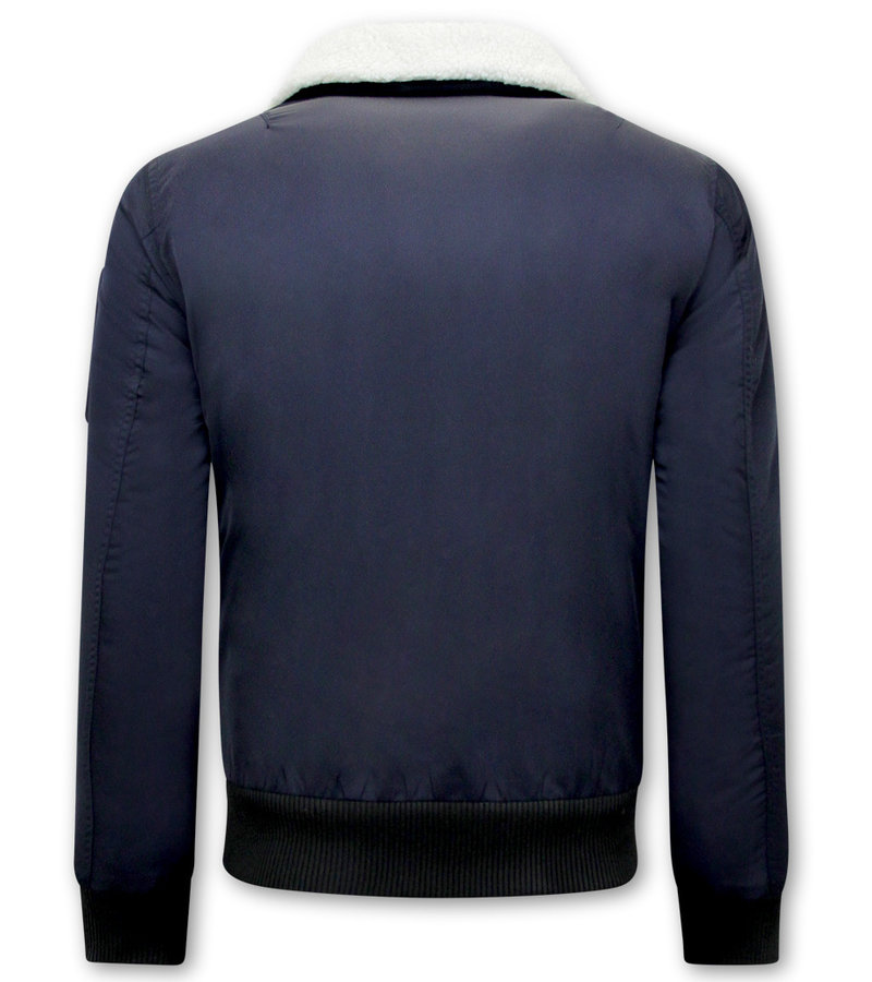 CHAQUETA BOMBER PARA HOMBRE  H3213  AZUL