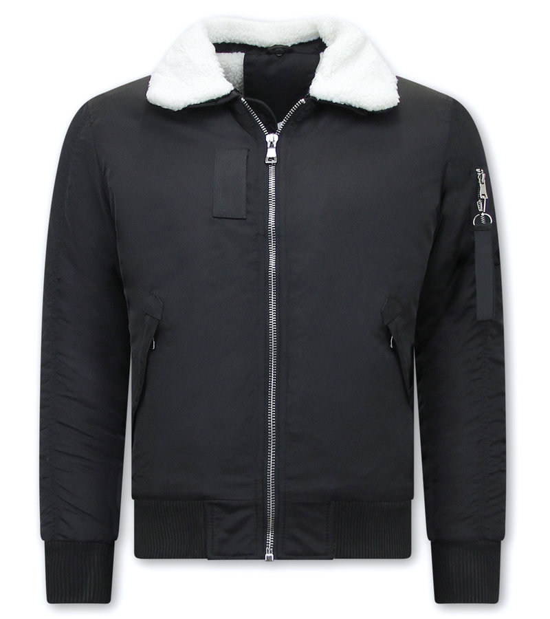 CHAQUETA BOMBER PARA HOMBRE  H3213  NEGRO