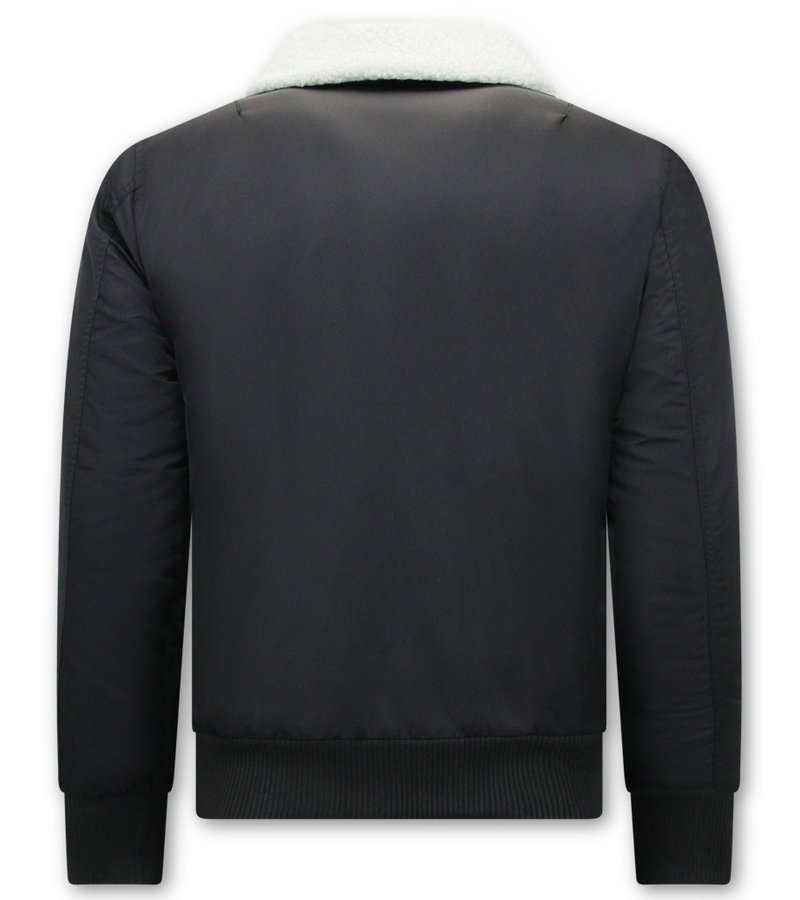 CHAQUETA BOMBER PARA HOMBRE  H3213  NEGRO
