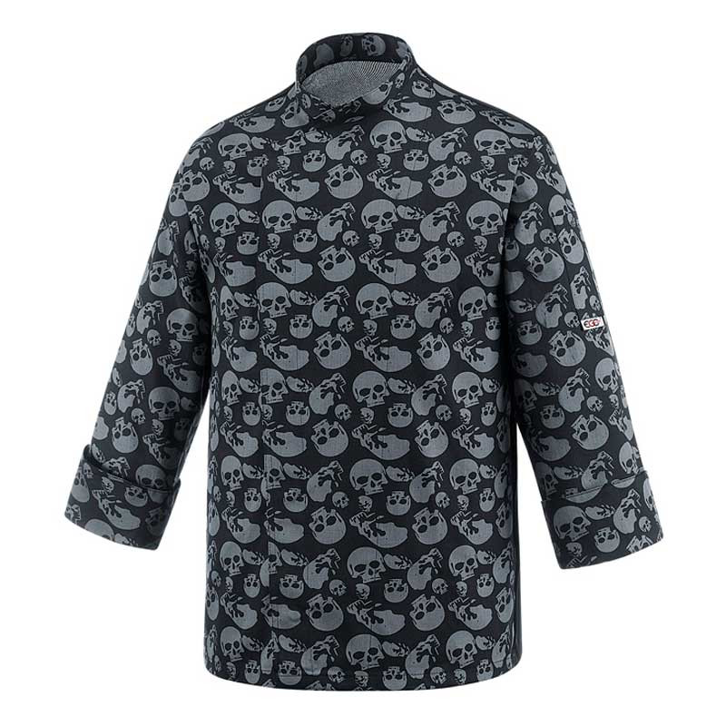 CHAQUETA CHEF CON CORCHETES SKULLS  EGOCHEF