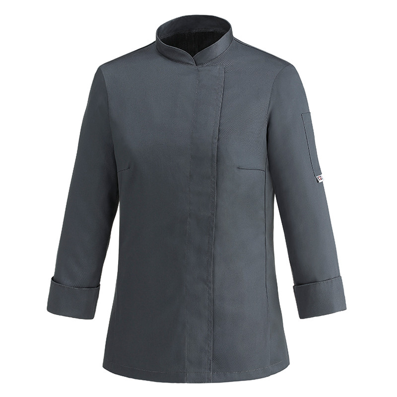 CHAQUETA COCINERA CHEAP DE MICROFIBRA GRIS CONVOY  EGOCHEF