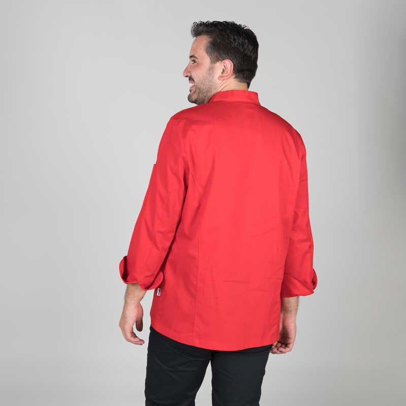 CHAQUETA COCINERO ROJA TERAMO  GARY'S