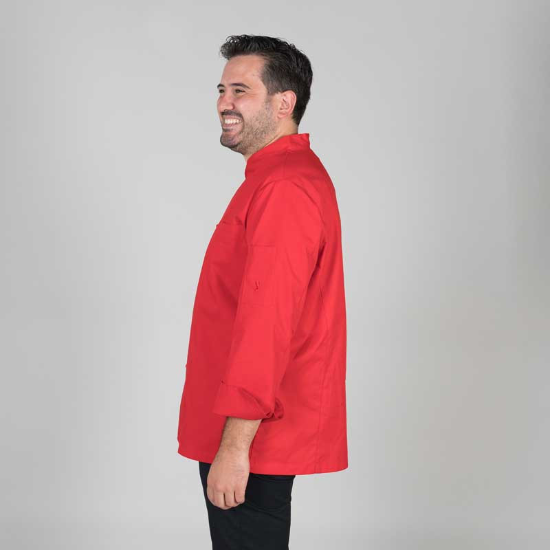 CHAQUETA COCINERO ROJA TERAMO  GARY'S