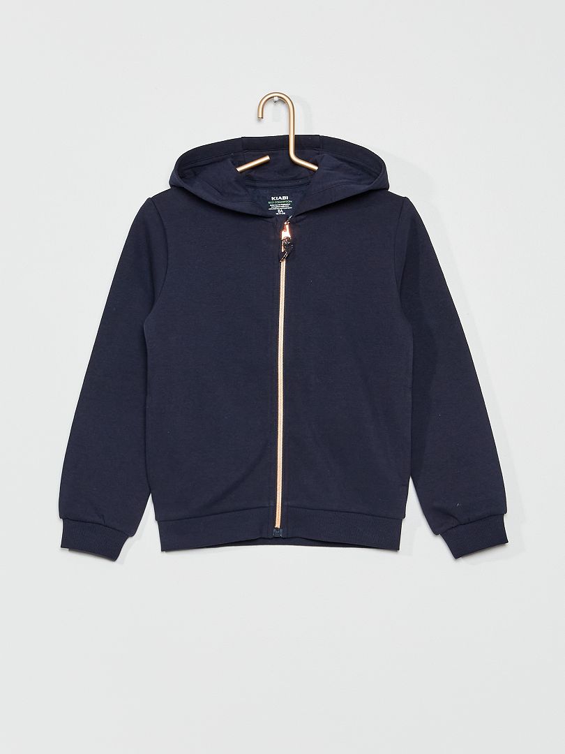 CHAQUETA CON CAPUCHA  AZUL