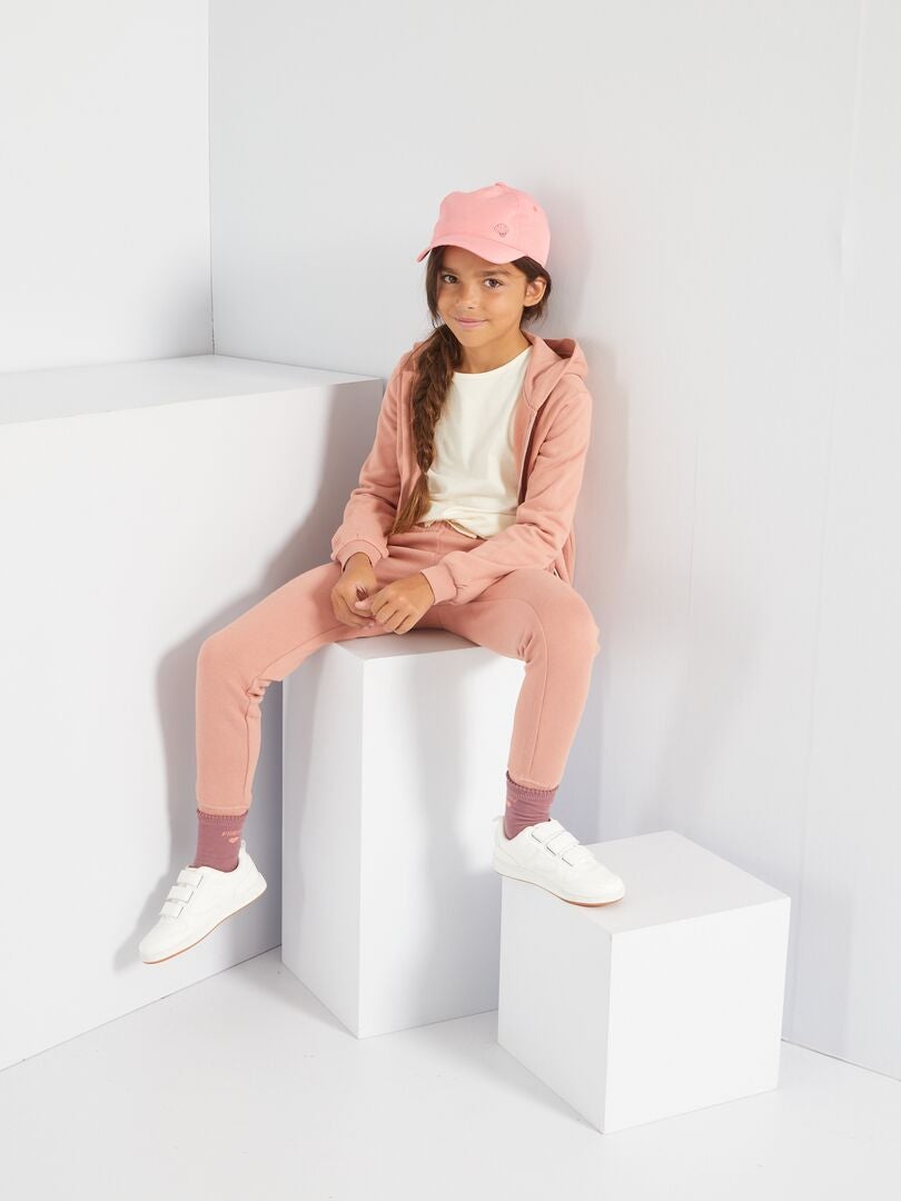 CHAQUETA CON CAPUCHA  ROSA