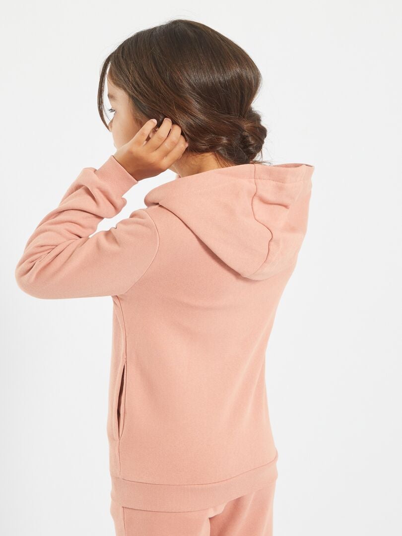 CHAQUETA CON CAPUCHA  ROSA