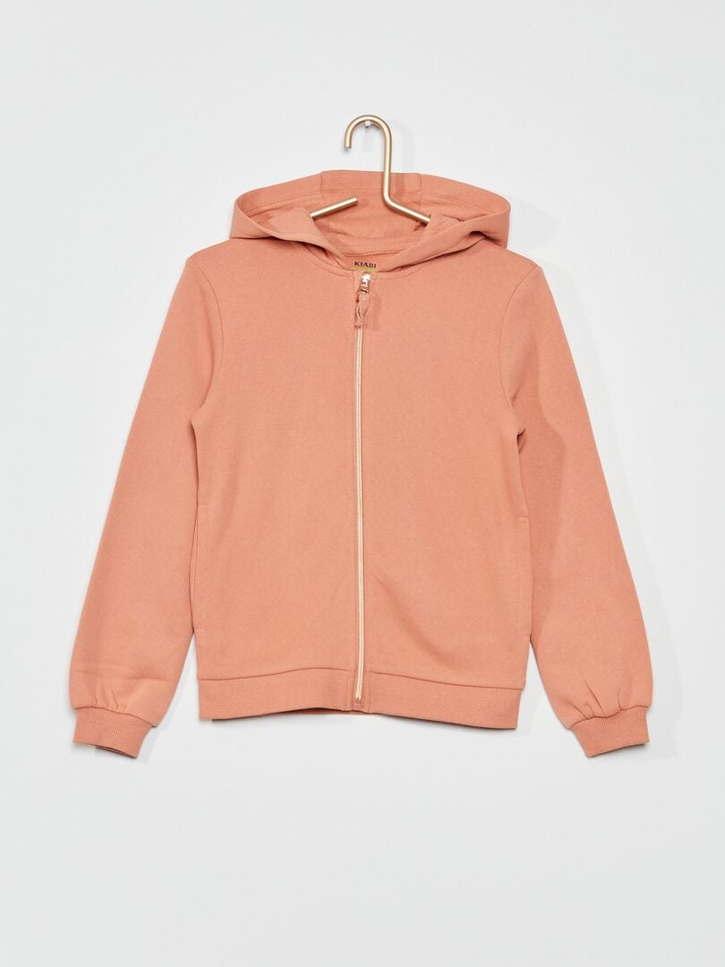CHAQUETA CON CAPUCHA  ROSA