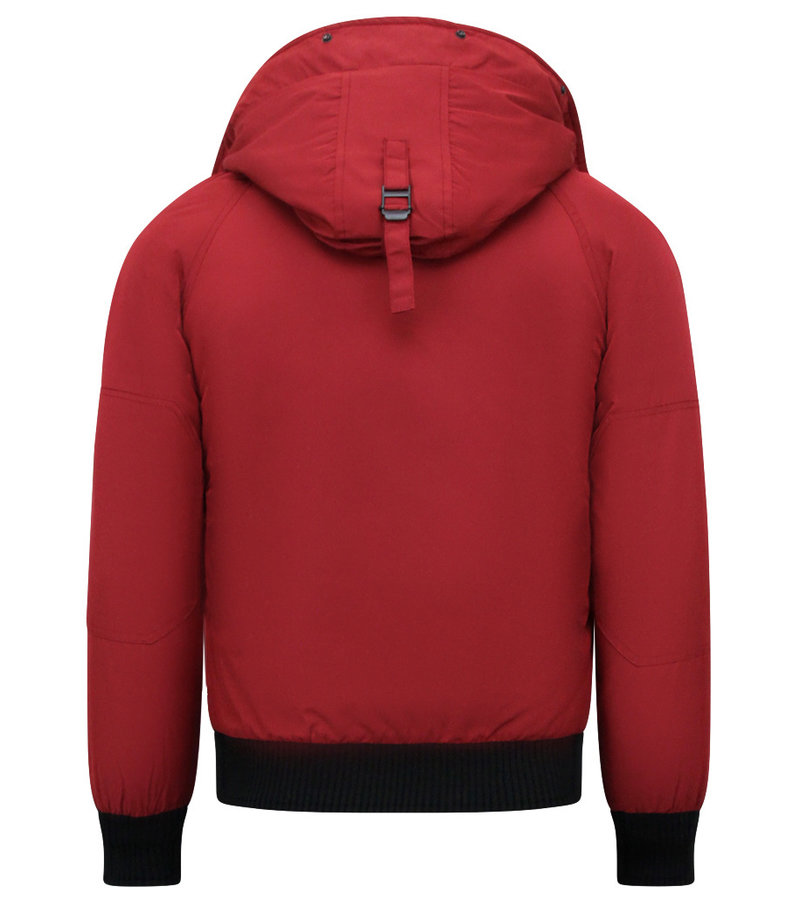 CHAQUETA CORTA DE INVIERNO PARA HOMBRE  8821  ROJO