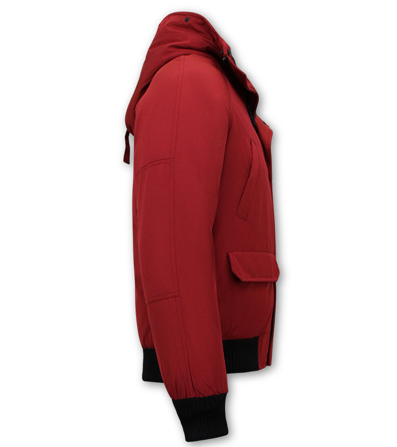 CHAQUETA CORTA DE INVIERNO PARA HOMBRE  8821  ROJO