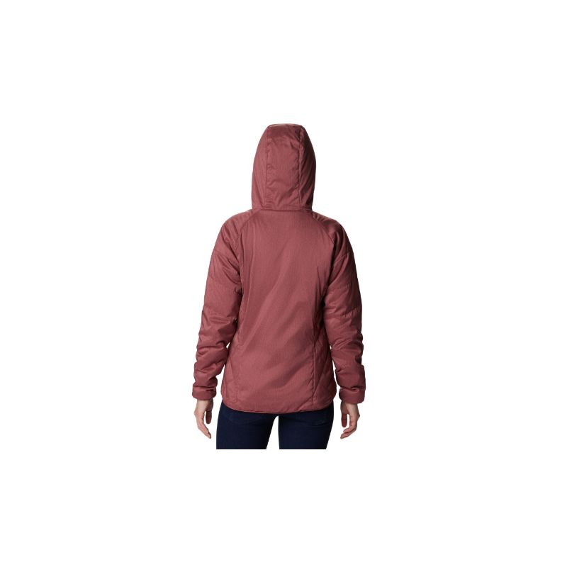 Chaqueta cortaviento con capucha para mujer Columbia Kruser Ridge II Plush Softshell (Beetroot Heather)