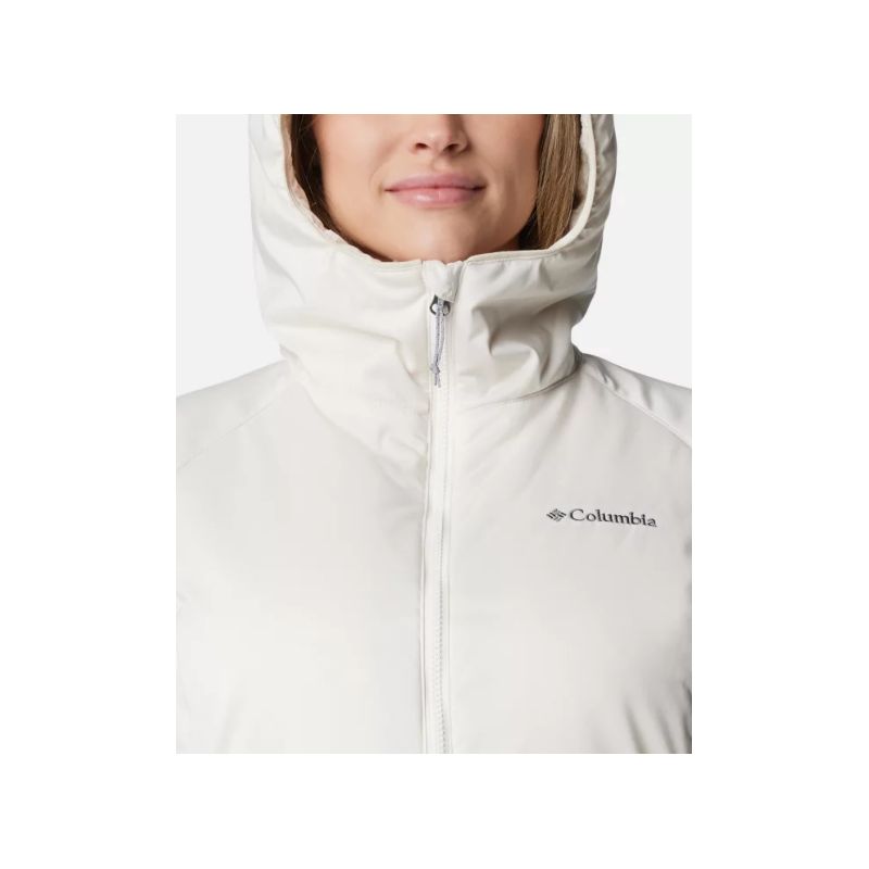 Chaqueta cortaviento con capucha para mujer Columbia Kruser Ridge II Plush Softshell (Chalk)