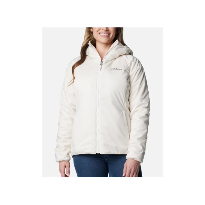 Chaqueta cortaviento con capucha para mujer Columbia Kruser Ridge II Plush Softshell (Chalk)
