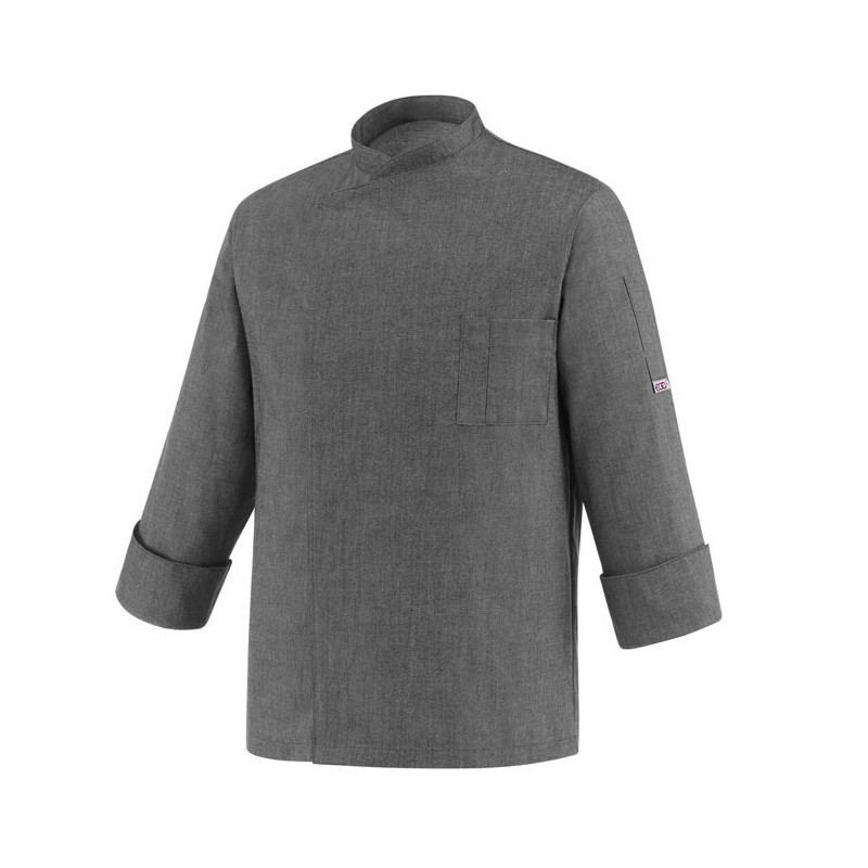 CHAQUETA DE CHEF CHEAP COLOR GRIS MIX  EGOCHEF