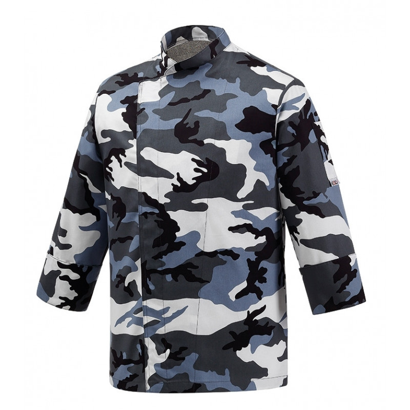 CHAQUETA DE CHEF CON CORCHETES ARTIC  EGOCHEF