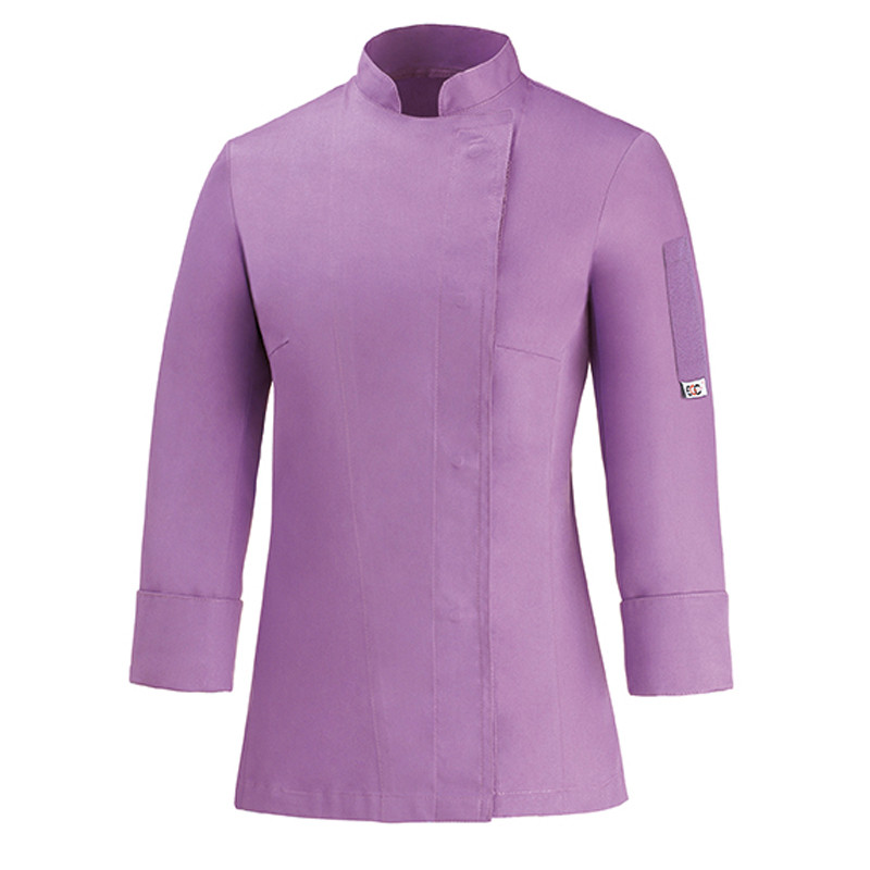 CHAQUETA DE COCINA DE MUJER GIRL LILA  EGOCHEF