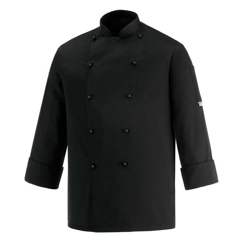 CHAQUETA DE COCINA NEGRA SAFETY  EGOCHEF