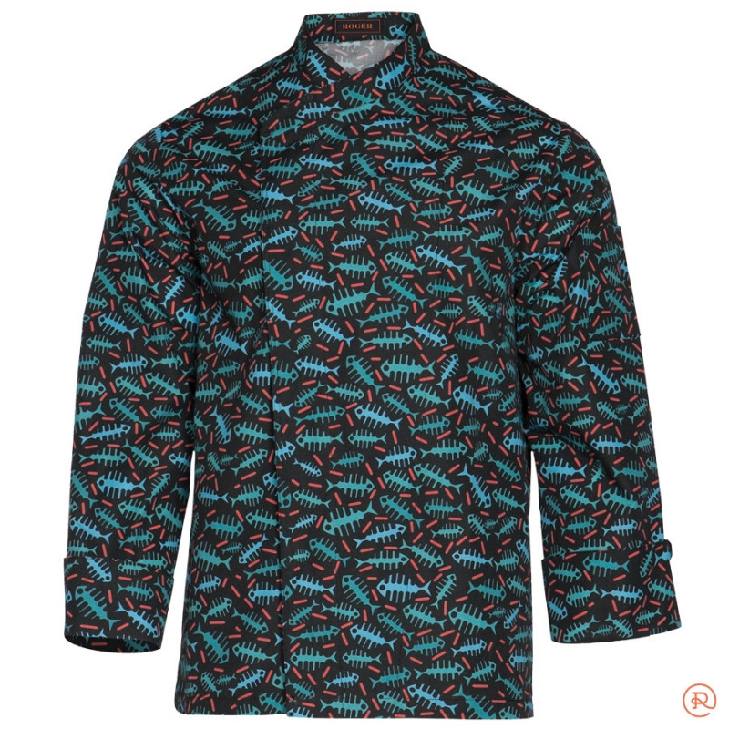CHAQUETA DE COCINA RASPA  ROGER