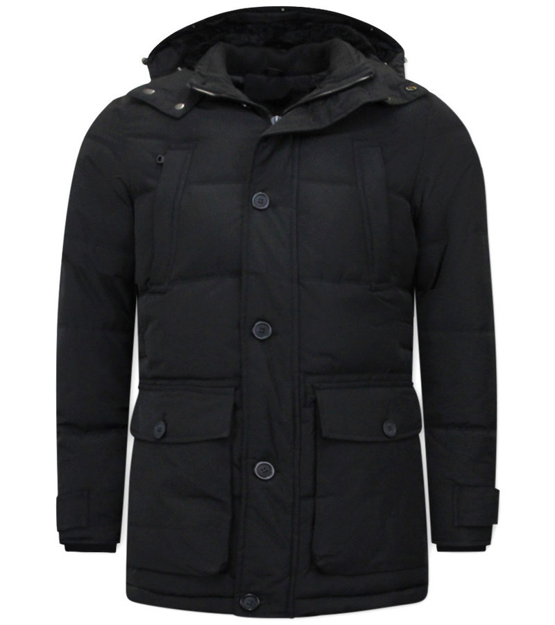 CHAQUETA DE HOMBRE ACOLCHADA  8667  NEGRO