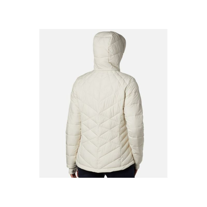Chaqueta de plumón con capucha para mujer Columbia Heavenly (Chalk)