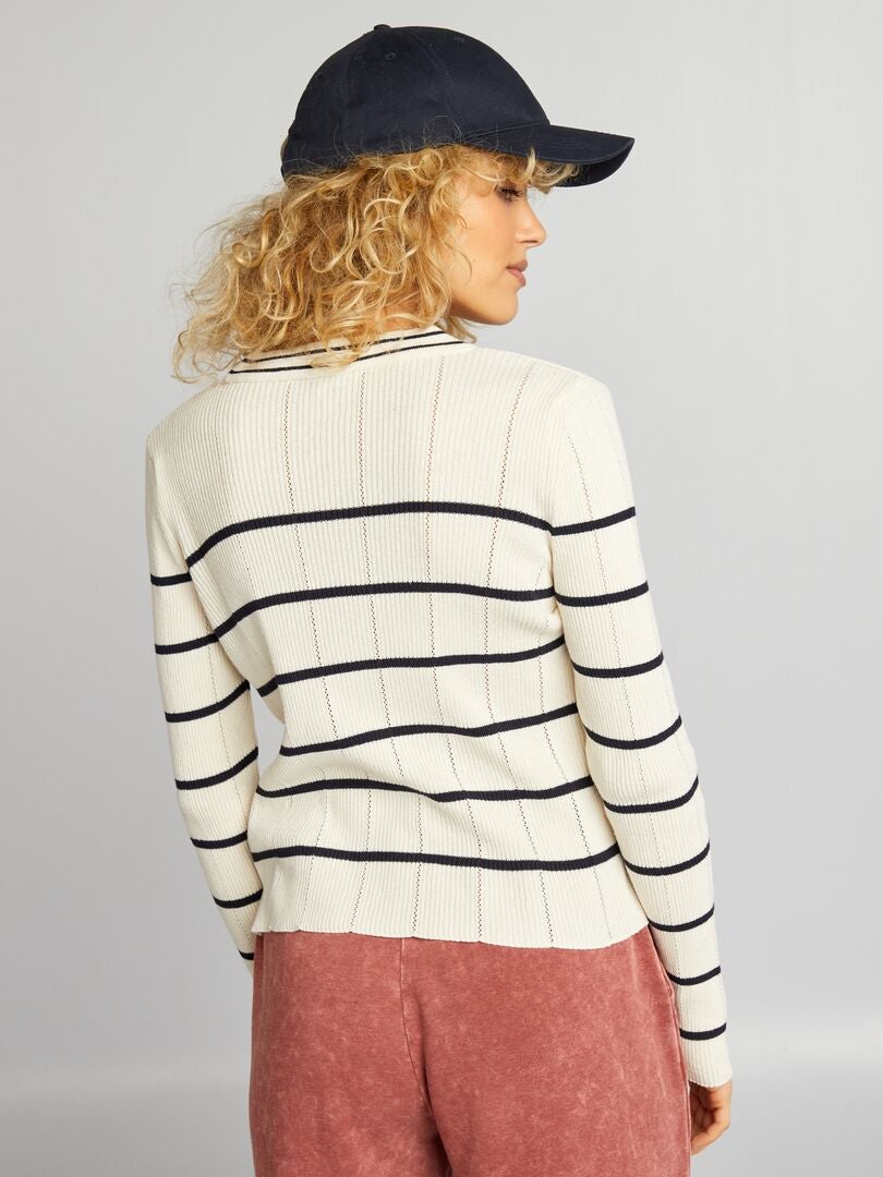 CHAQUETA DE PUNTO DE CANALé  BEIGE