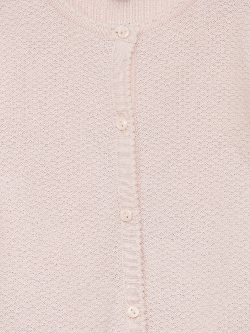 CHAQUETA DE PUNTO DE FANTASíA  ROSA
