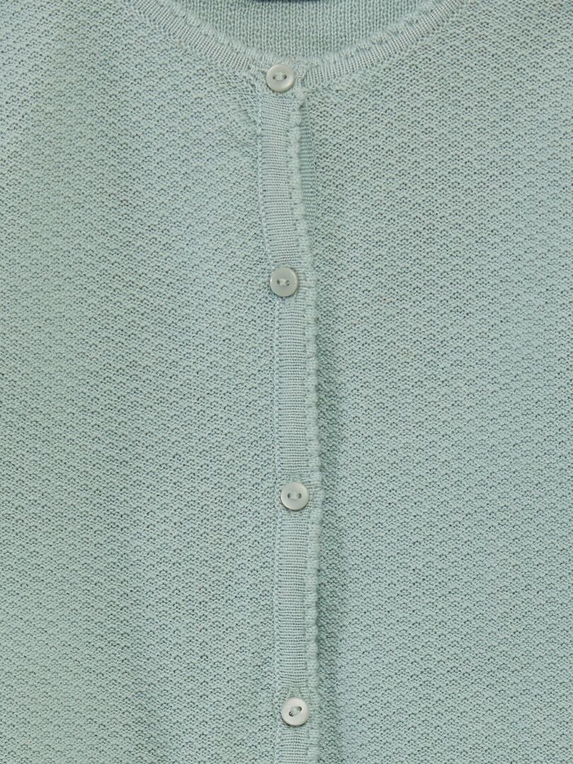 CHAQUETA DE PUNTO DE FANTASíA  VERDE
