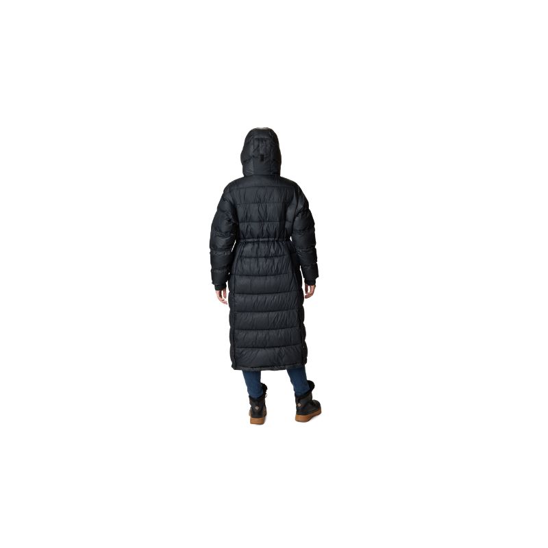Chaqueta larga de plumón para mujer Columbia Pike Lake II (Negro)