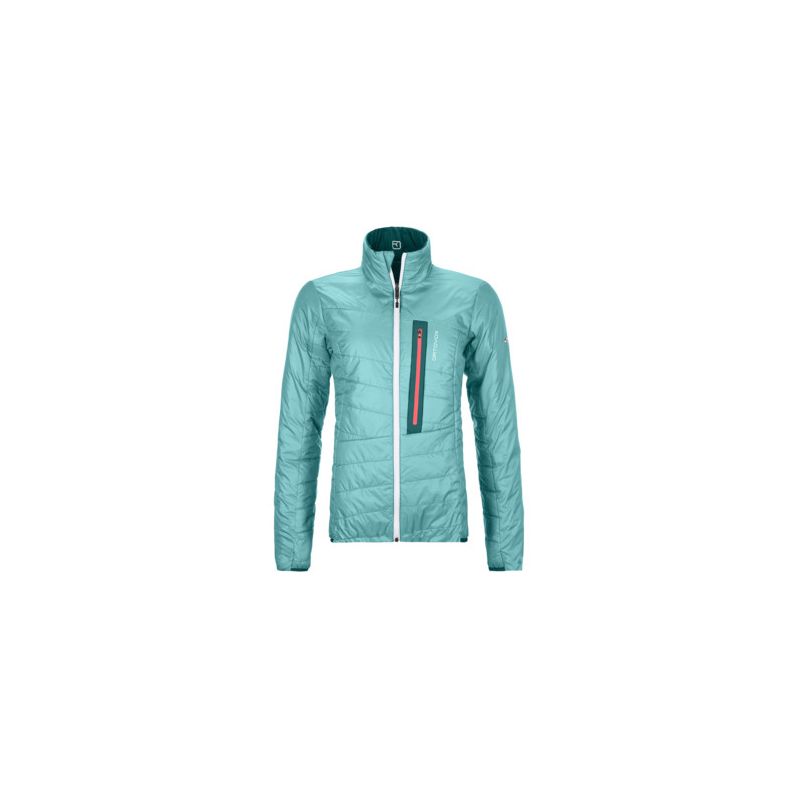 Chaqueta Ortovox Swisswool Piz Bial (verde Pacífico) mujer