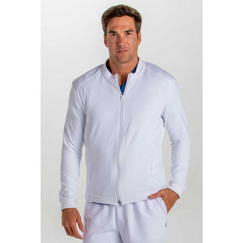 CHAQUETA SPORT HOMBRE DE PUNTO ELáSTICO BLANCO  DYNEKE