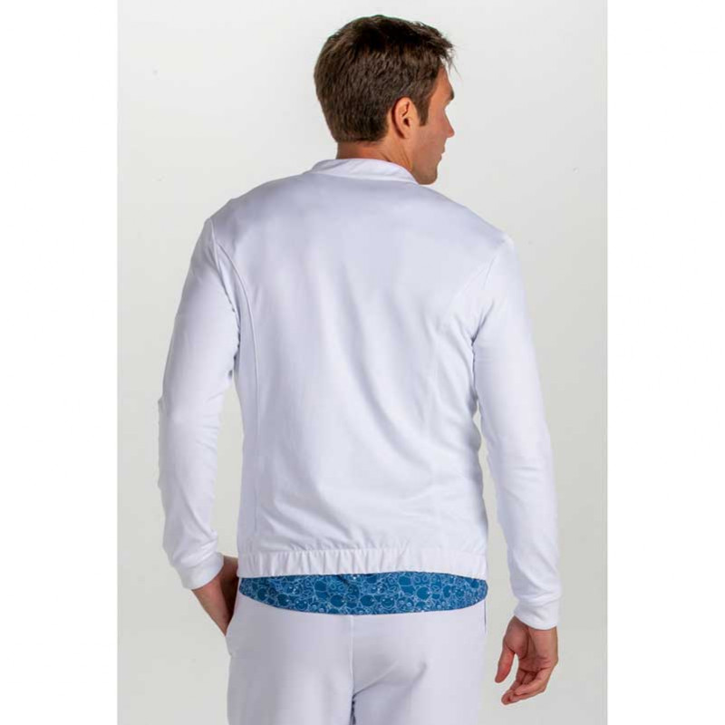 CHAQUETA SPORT HOMBRE DE PUNTO ELáSTICO BLANCO  DYNEKE