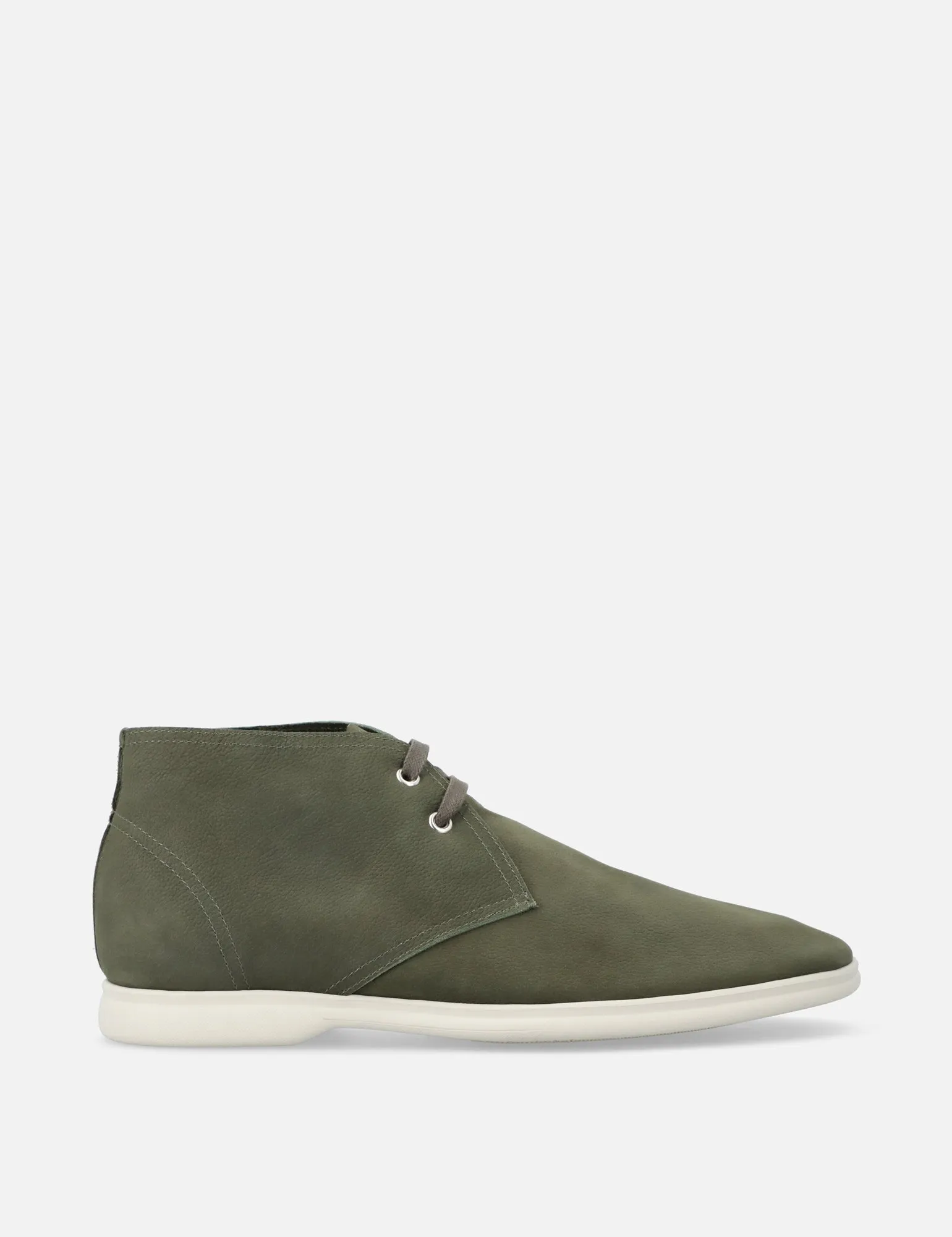 Chuka en piel nobuck color verde