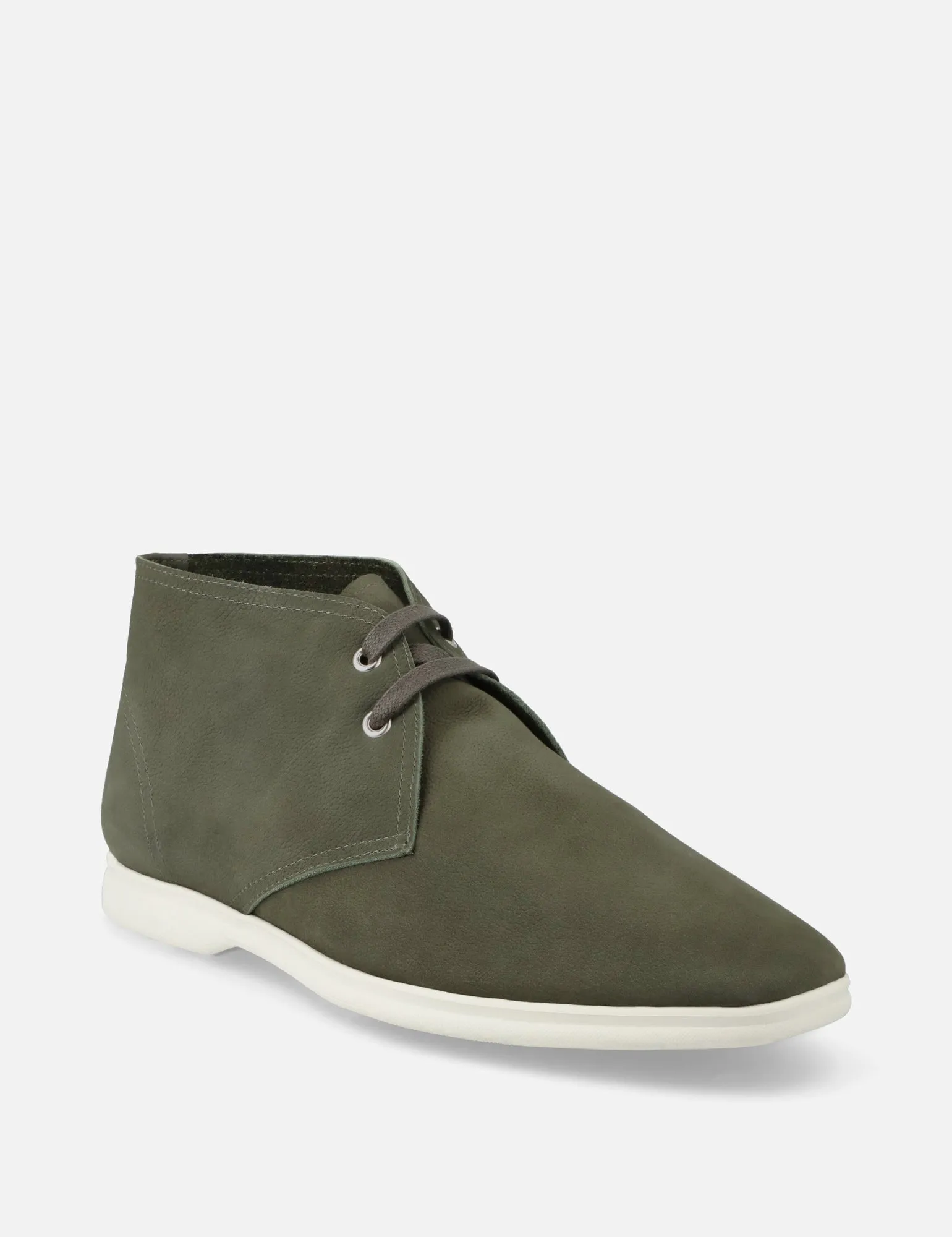 Chuka en piel nobuck color verde