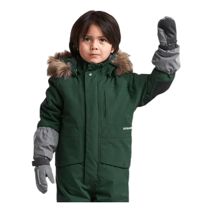 Didriksons Björnen Kid's Coverall Green
