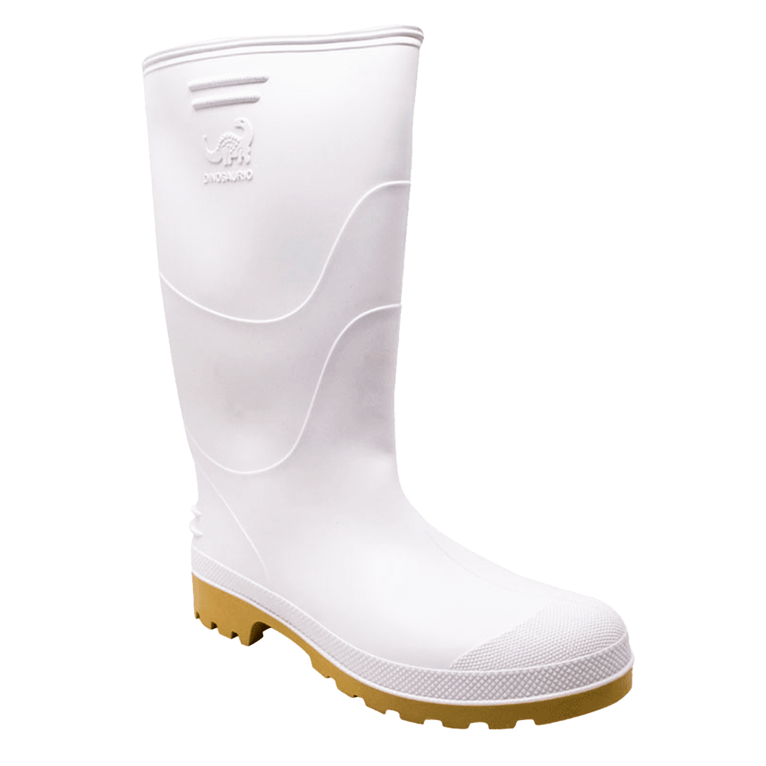 DINOSAURIO PP1015B09.5 TALLA 42 PAR DE BOTAS DE PVC ANTIDESLIZANTES BLANCAS ALTAS