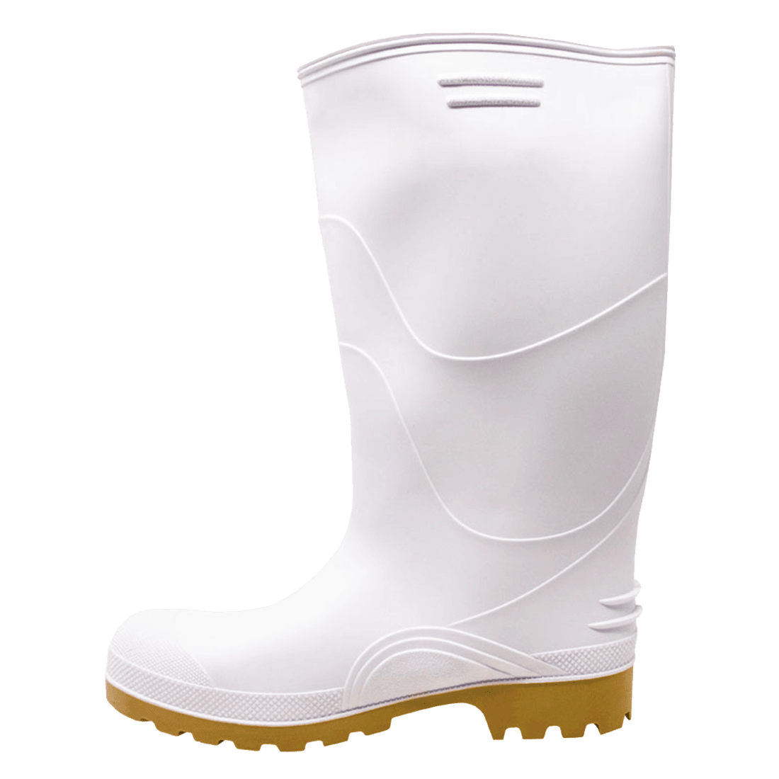 DINOSAURIO PP1015B09.5 TALLA 42 PAR DE BOTAS DE PVC ANTIDESLIZANTES BLANCAS ALTAS