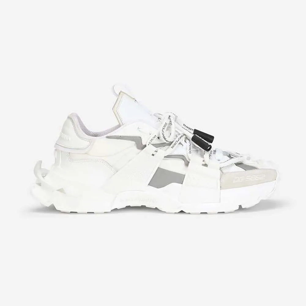 DOLCE GABBANA D&G ZAPATILLAS ESPACIALES UNISEX DE MATERIALES MIXTOSBLANCO
