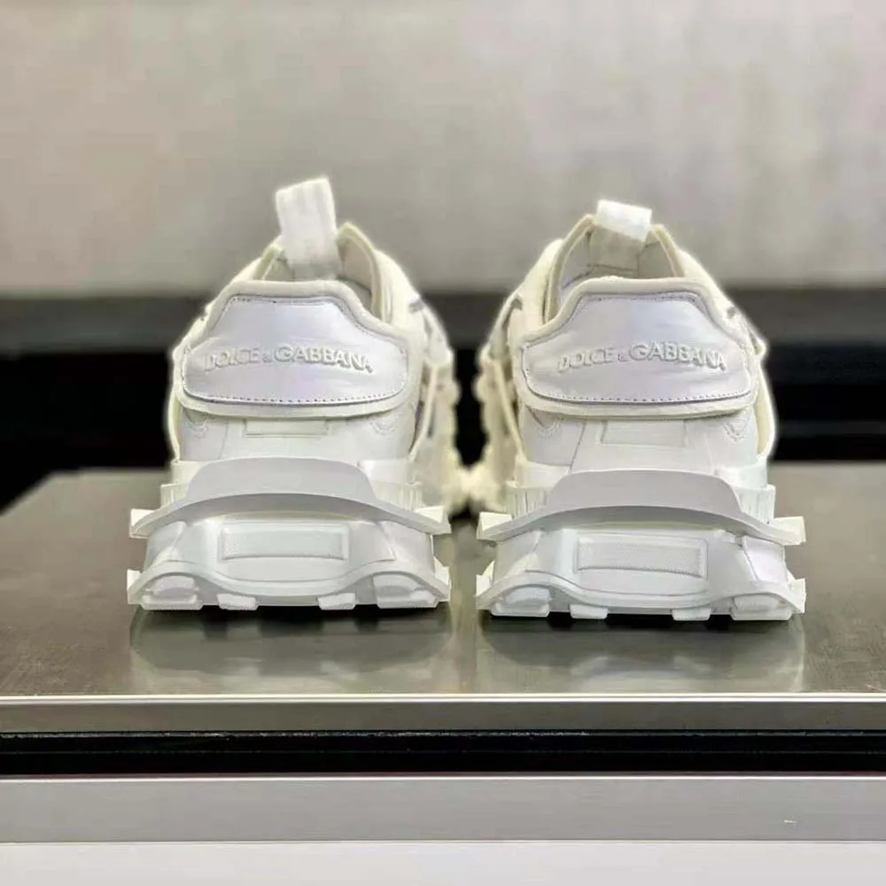 DOLCE GABBANA D&G ZAPATILLAS ESPACIALES UNISEX DE MATERIALES MIXTOSBLANCO