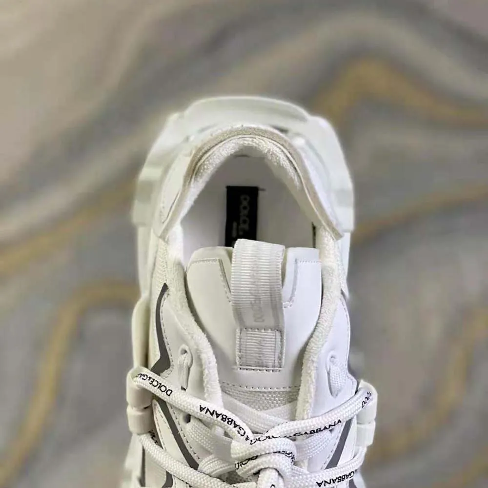 DOLCE GABBANA D&G ZAPATILLAS ESPACIALES UNISEX DE MATERIALES MIXTOSBLANCO